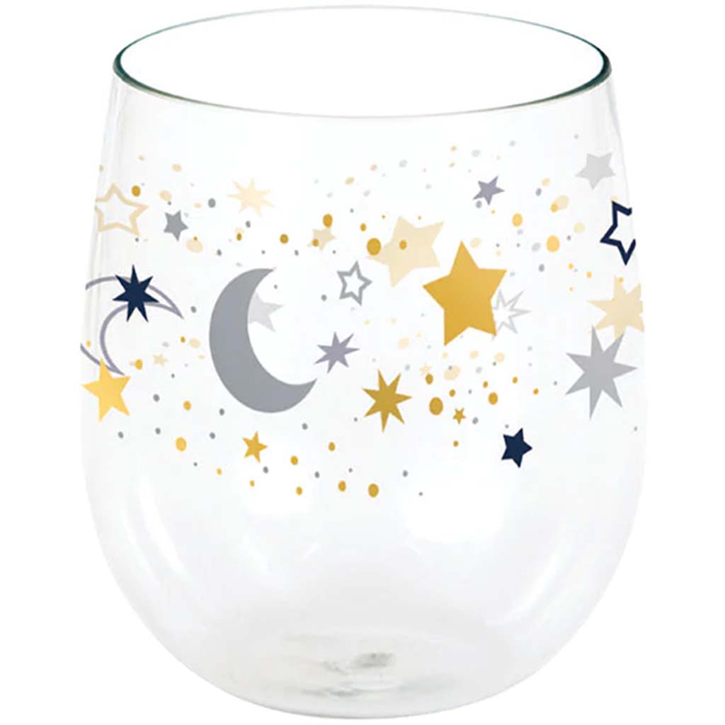 Stemless Wineglass Starry Night 14oz