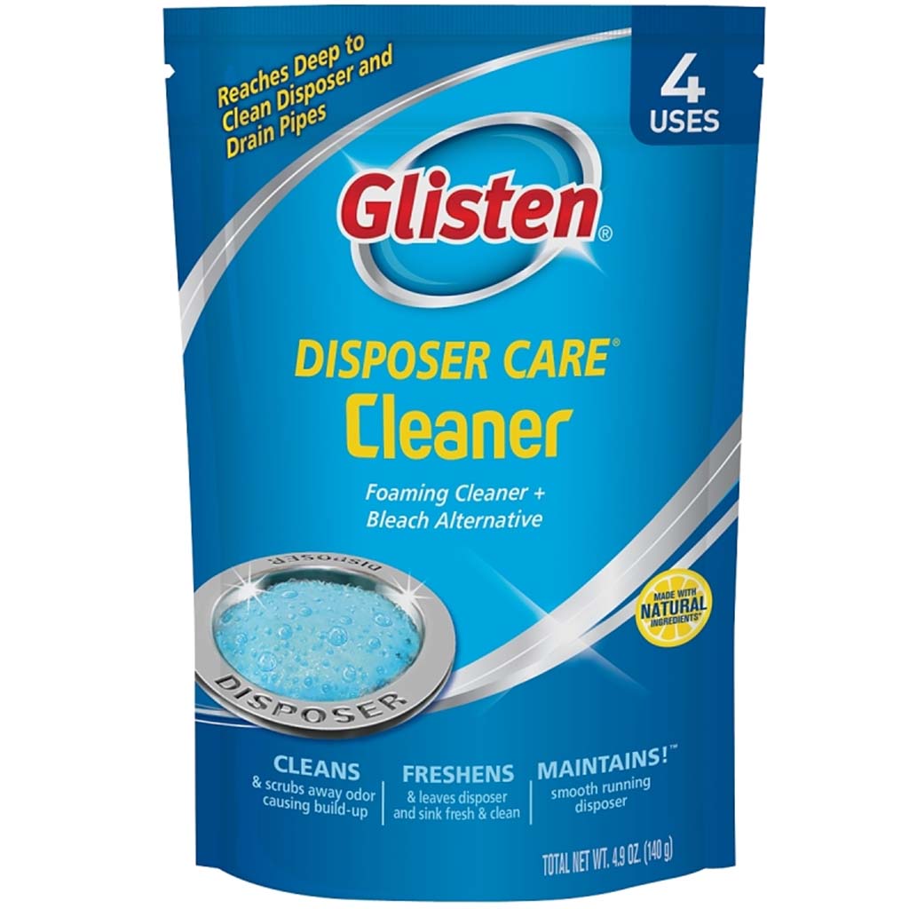 Glisten Disposer Care Cleaner Powder Lemon Blue, 4.9oz