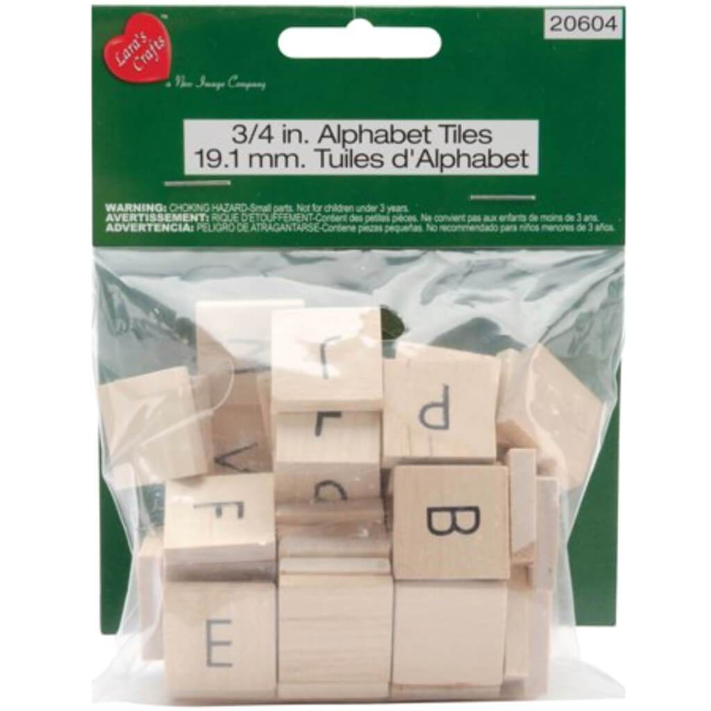 Alphabet Tiles 3/4in 60pc