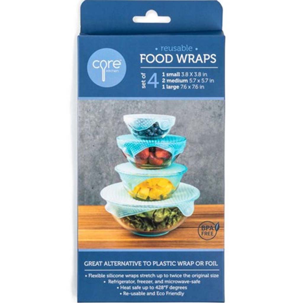 Reusable Food Wraps, 4pcs