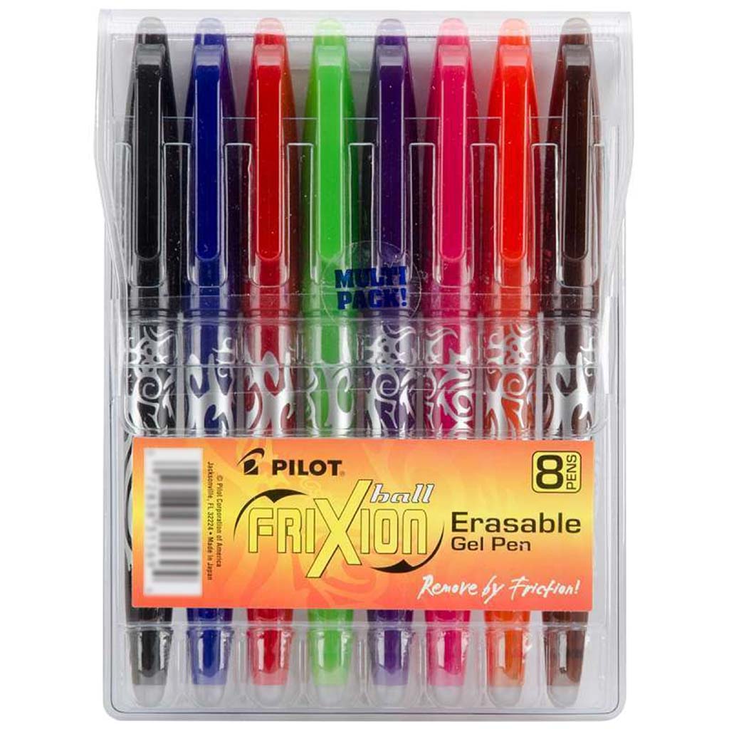 Frixion Ball Erasable Gel Pens 8pcs Assorted Colors