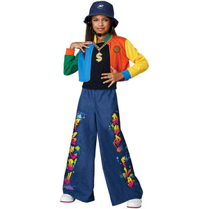 90' Hip Hop Supertar Child Costume Medium 8-10