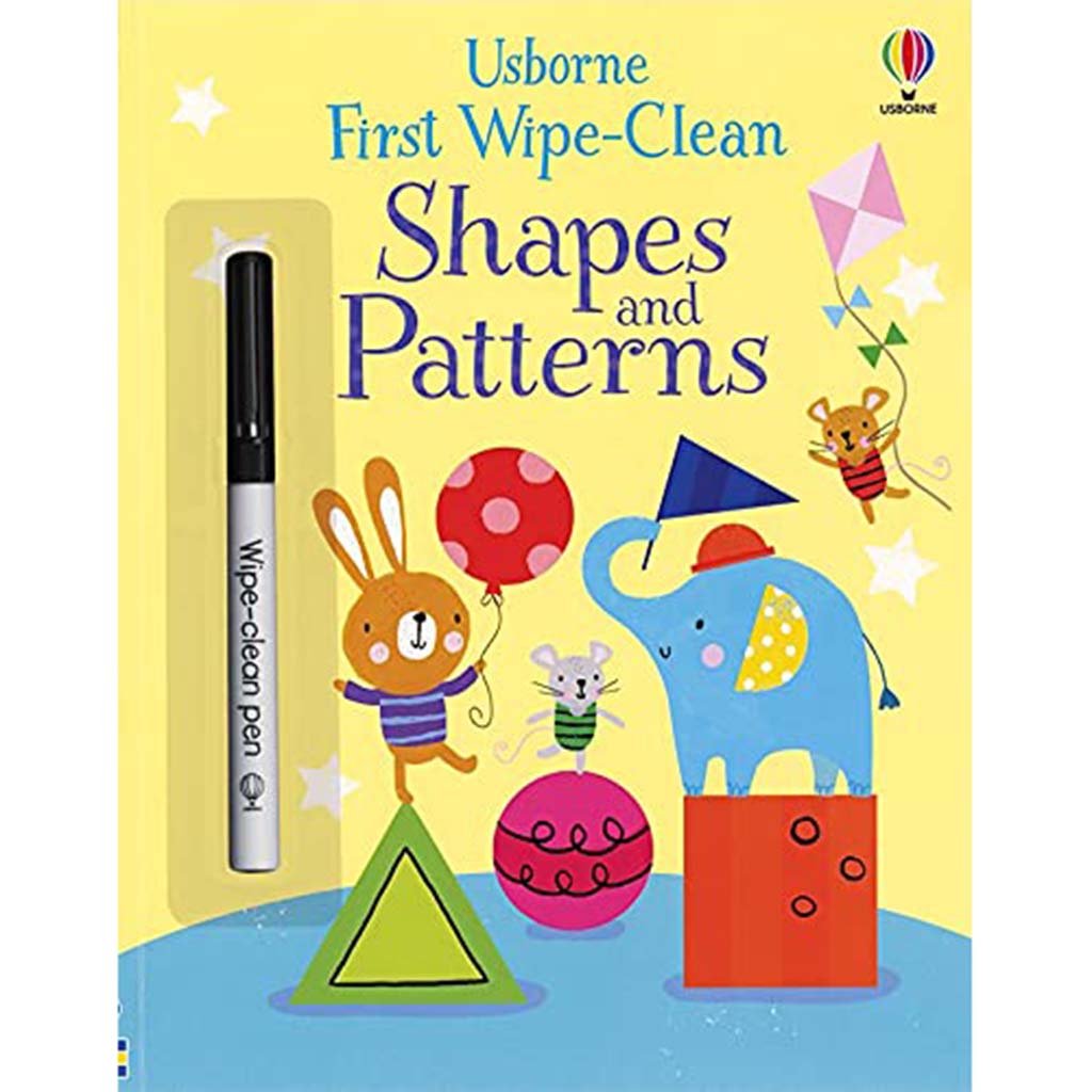 1st Wipe-Clean Shapes &amp; Pattern