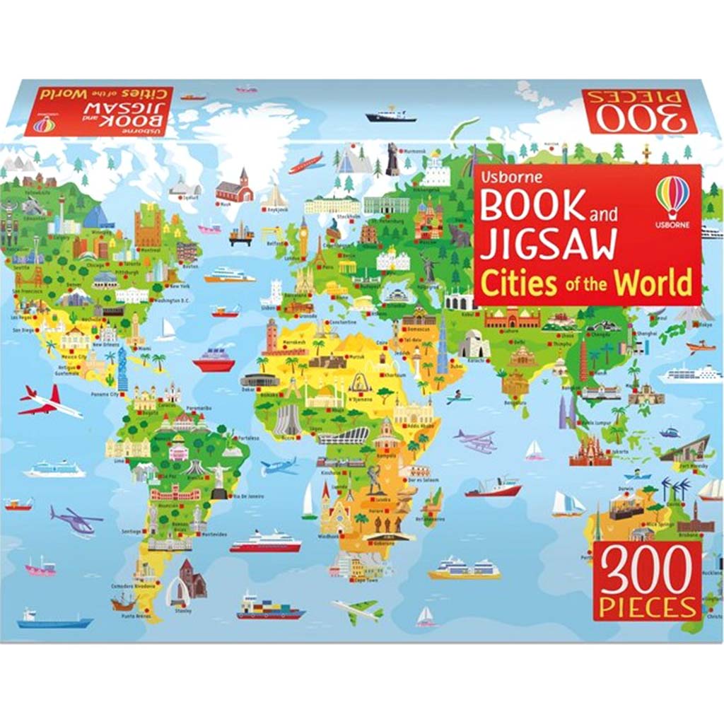 Cities of the World Book &amp; Jigsaw Puzzle (300 pcs)