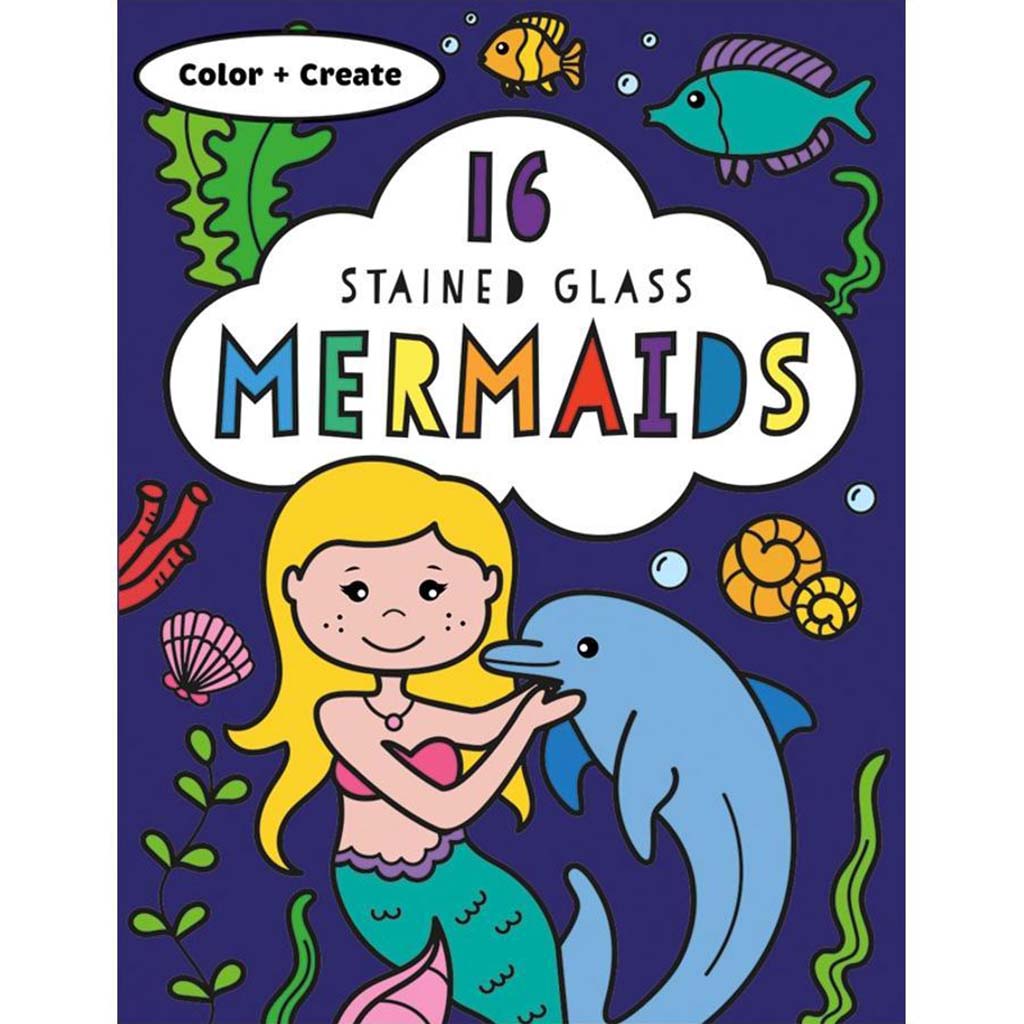 Stained Glass Color Mermaids