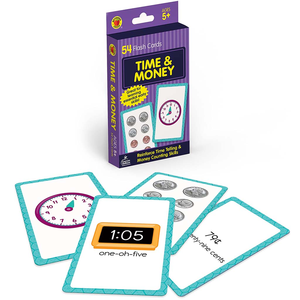 Time and Money Flash Cards