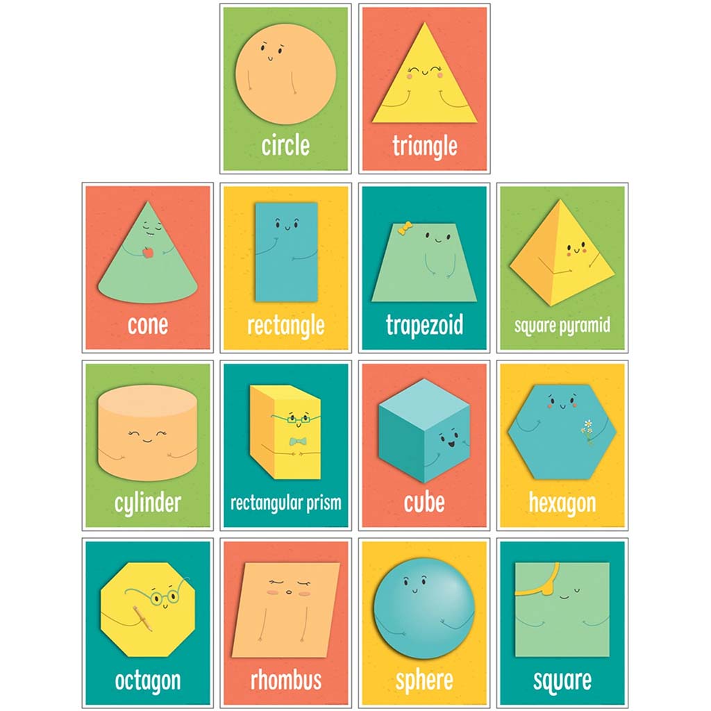 Shapes Mini Posters, Set of 14