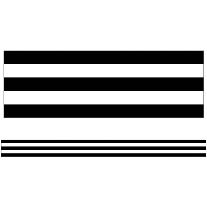 Black & White Stripes Straight