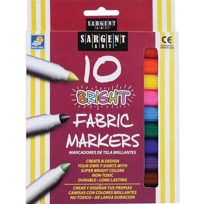 Bright Fabric Markers 10ct