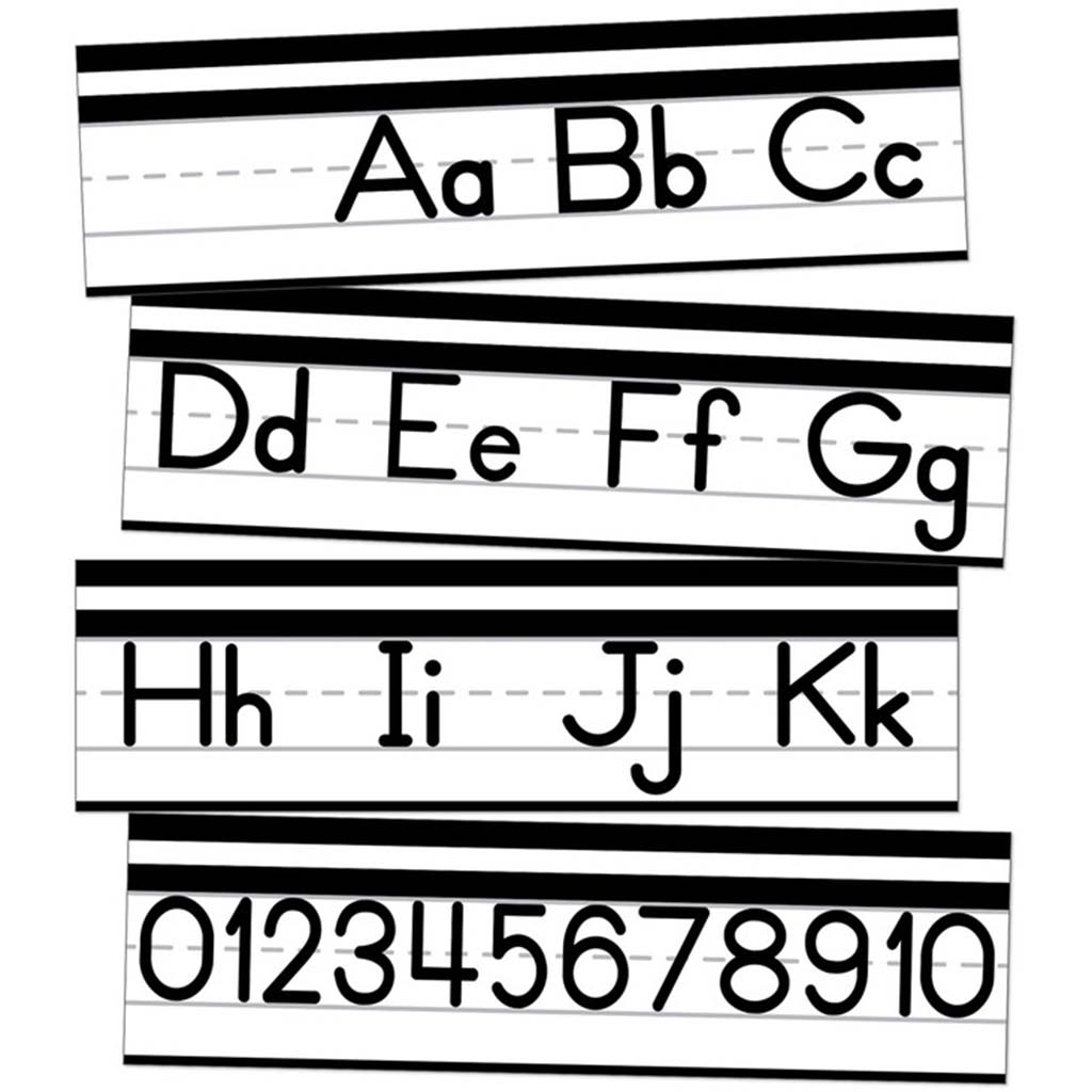 Alphabet Line: Manuscript Mini Bulletin Board Set
