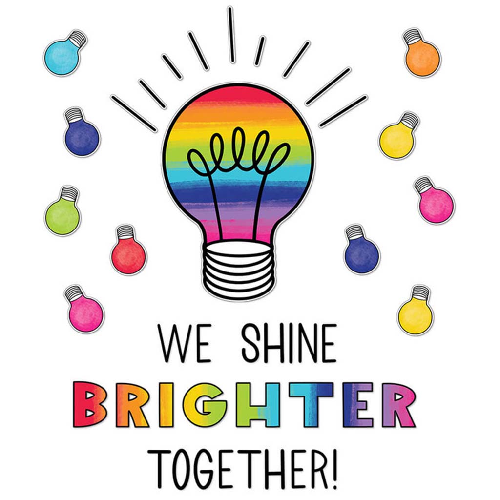 We Shine Brighter Together Bulletin Board Set