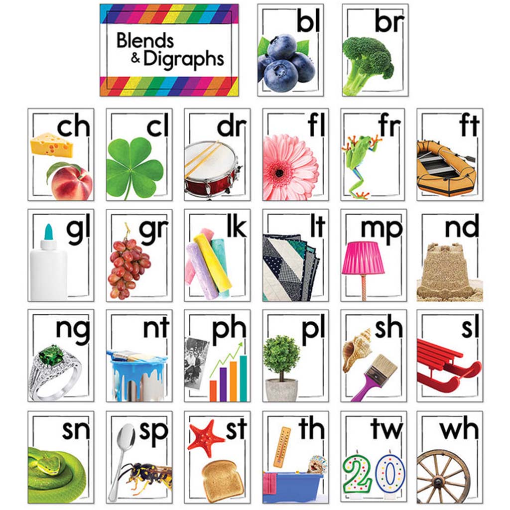 Blends and Digraphs Bulletin Board Set