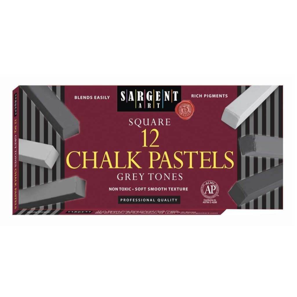 Artists' Chalk Pastels Colors, Square 12ct