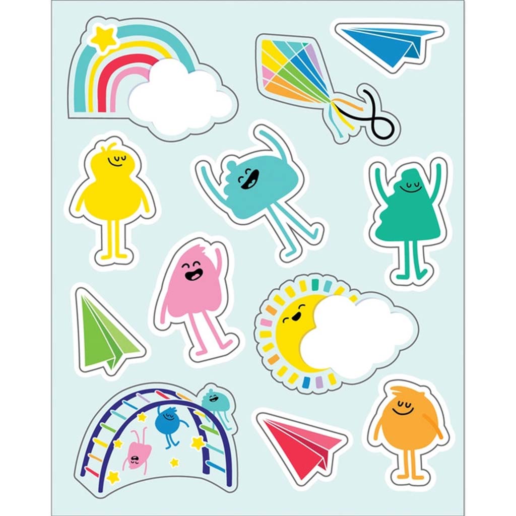 Happy Place Shape Stickers