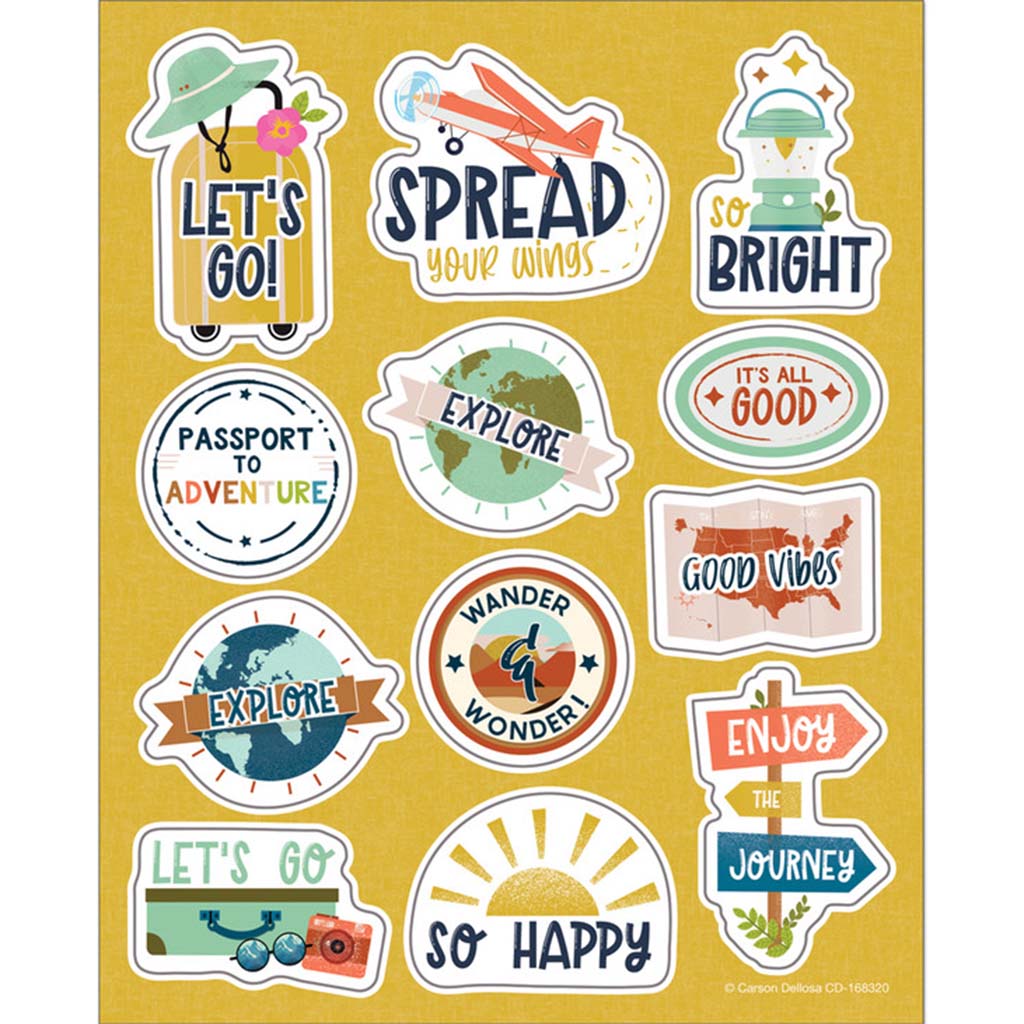 Think Positive Motivational Stickers