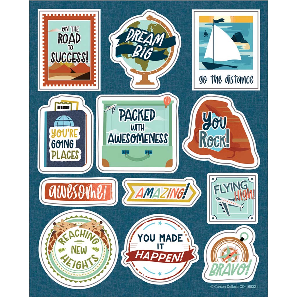 Let's Explore Motivational Stickers - Creative Minds