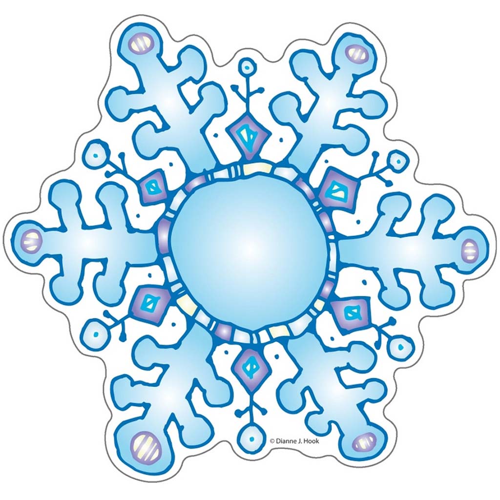 Snowflakes DJ Inkers Cut-Outs