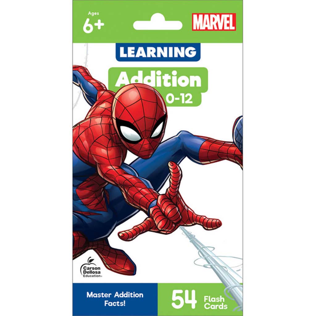 Spider-Man Addition 0-12 Flash Cards