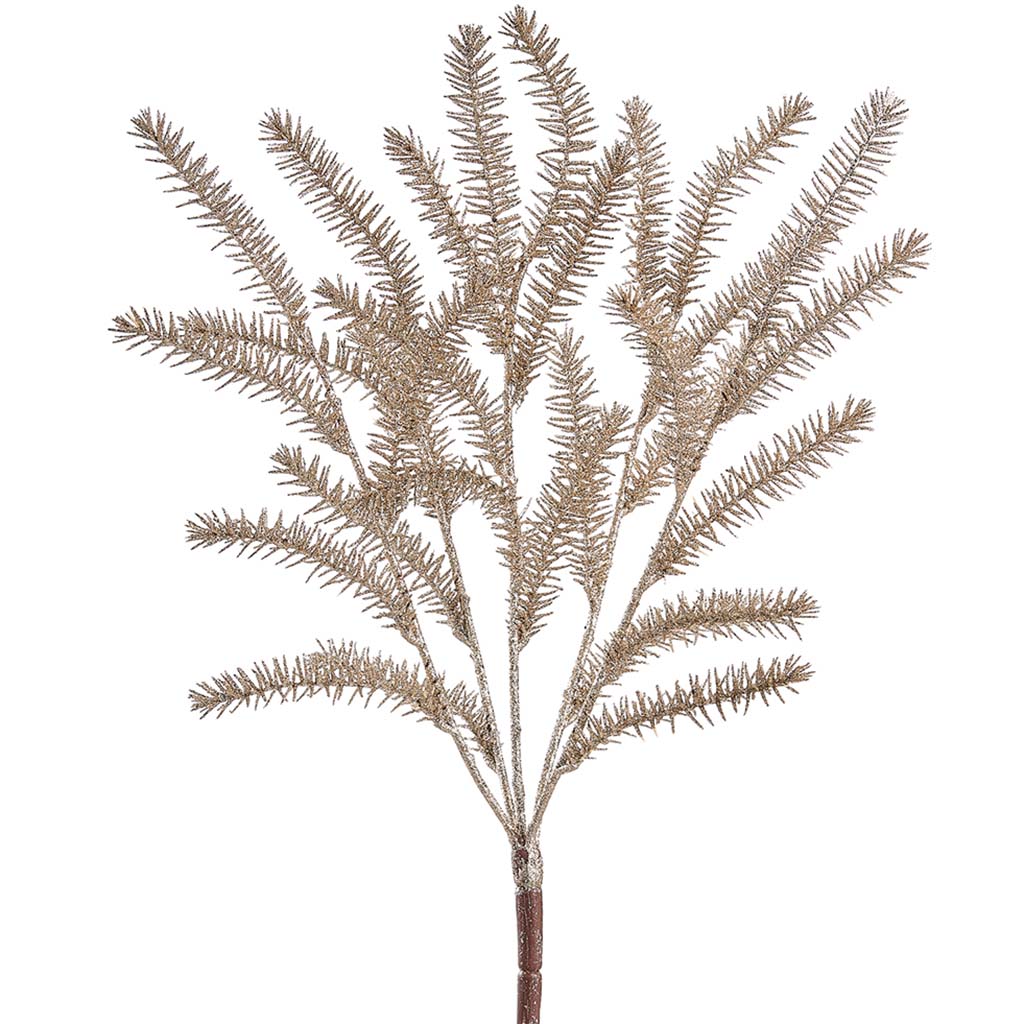 Glittered Pine Bush Bronze, 19in