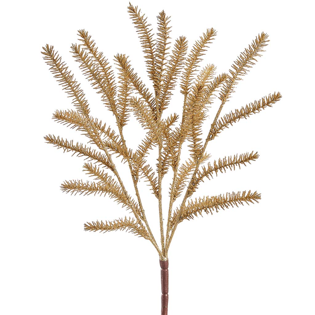 Glittered Pine Bush Bronze, 19in