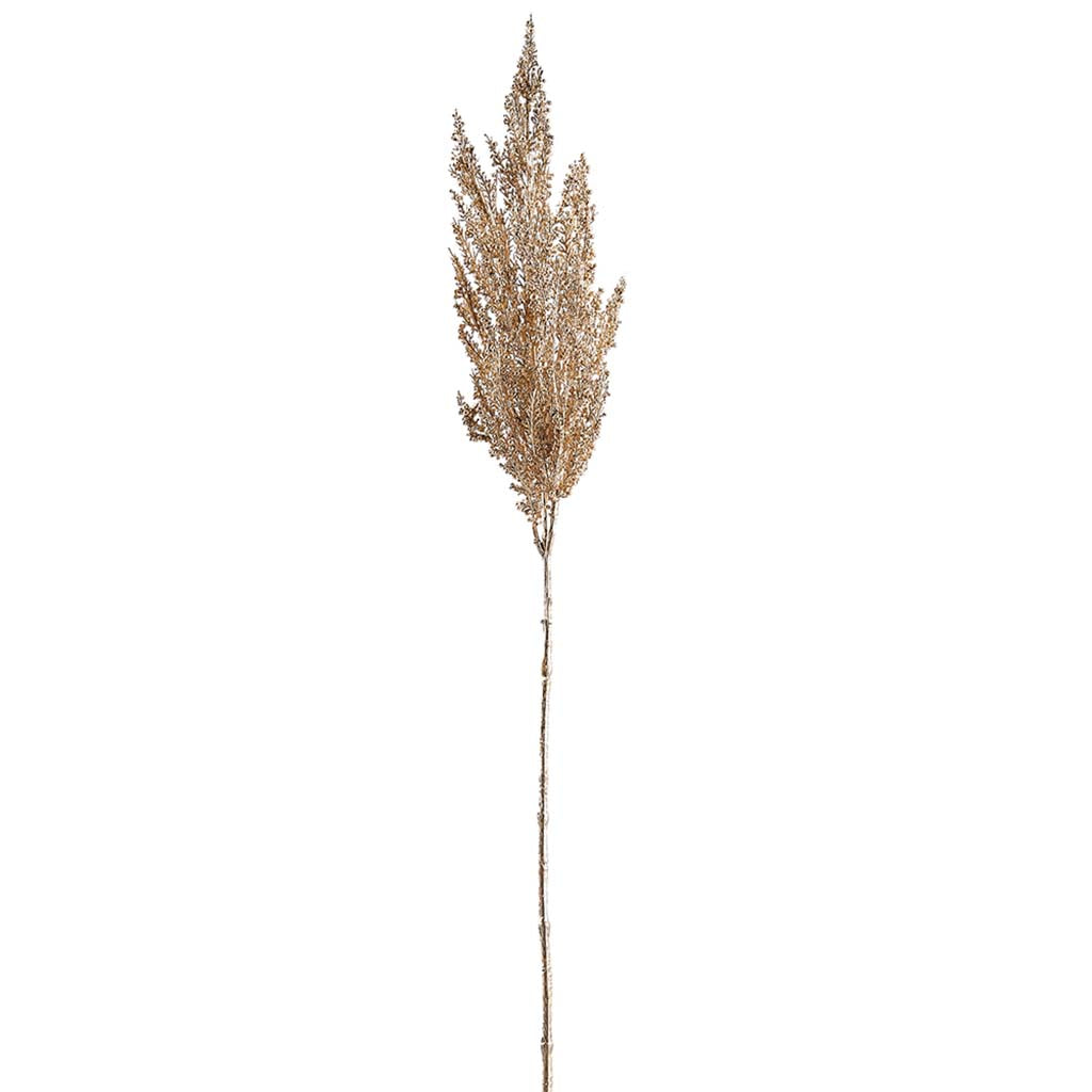 Metallic Pampas Grass Spray Champagne, 32in