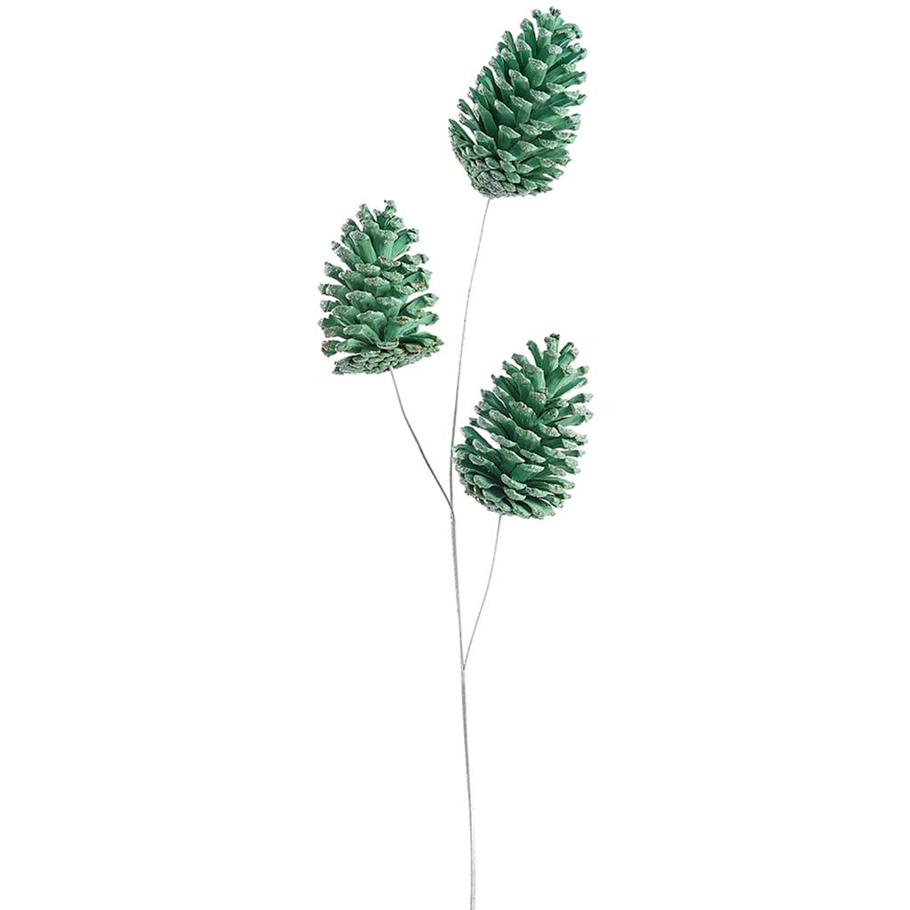 Pine Cone Spray Green, 28.3in