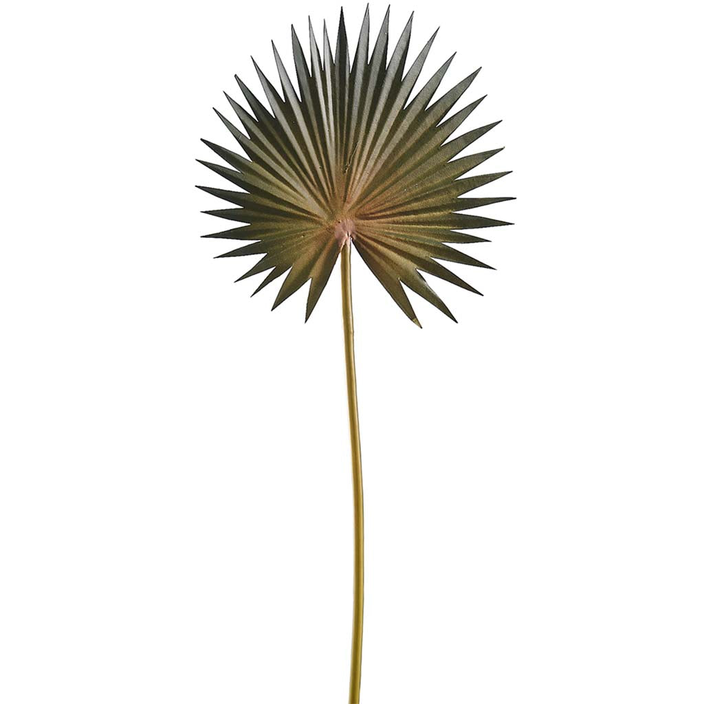 Fan Palm Spray 15.5in Green