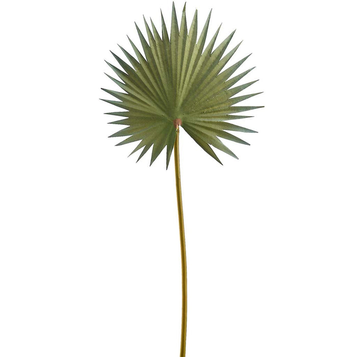Fan Palm Spray 15.5in Green Gray