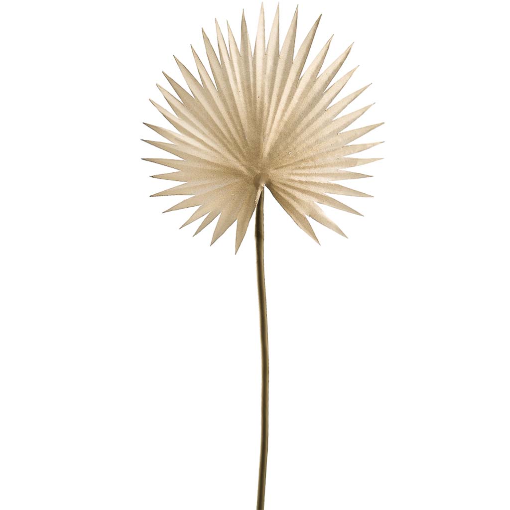 Fan Palm Spray Beige, 15.5in