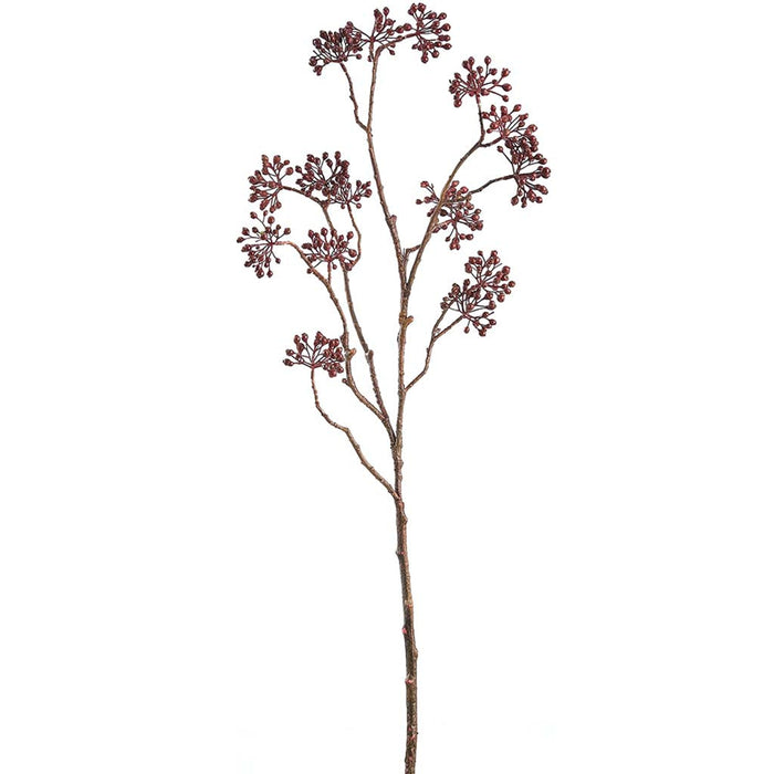BERRY SPRAY 46.5 " BURGUNDY