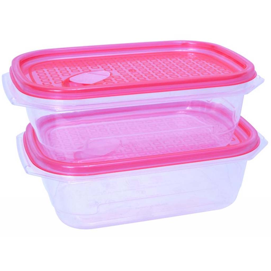 Fridgemate 2Pk Food Stoarge Container, 750ml