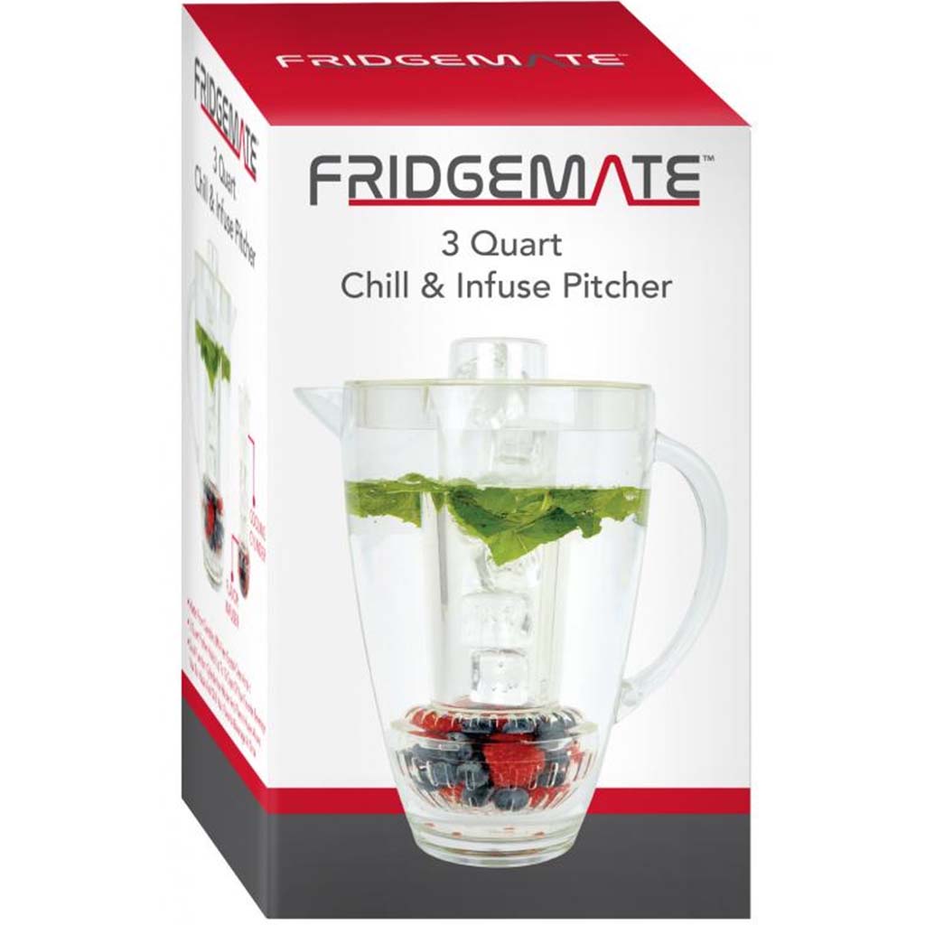 Fridgemate Chill &amp; Infuse Pitcher, 3QT