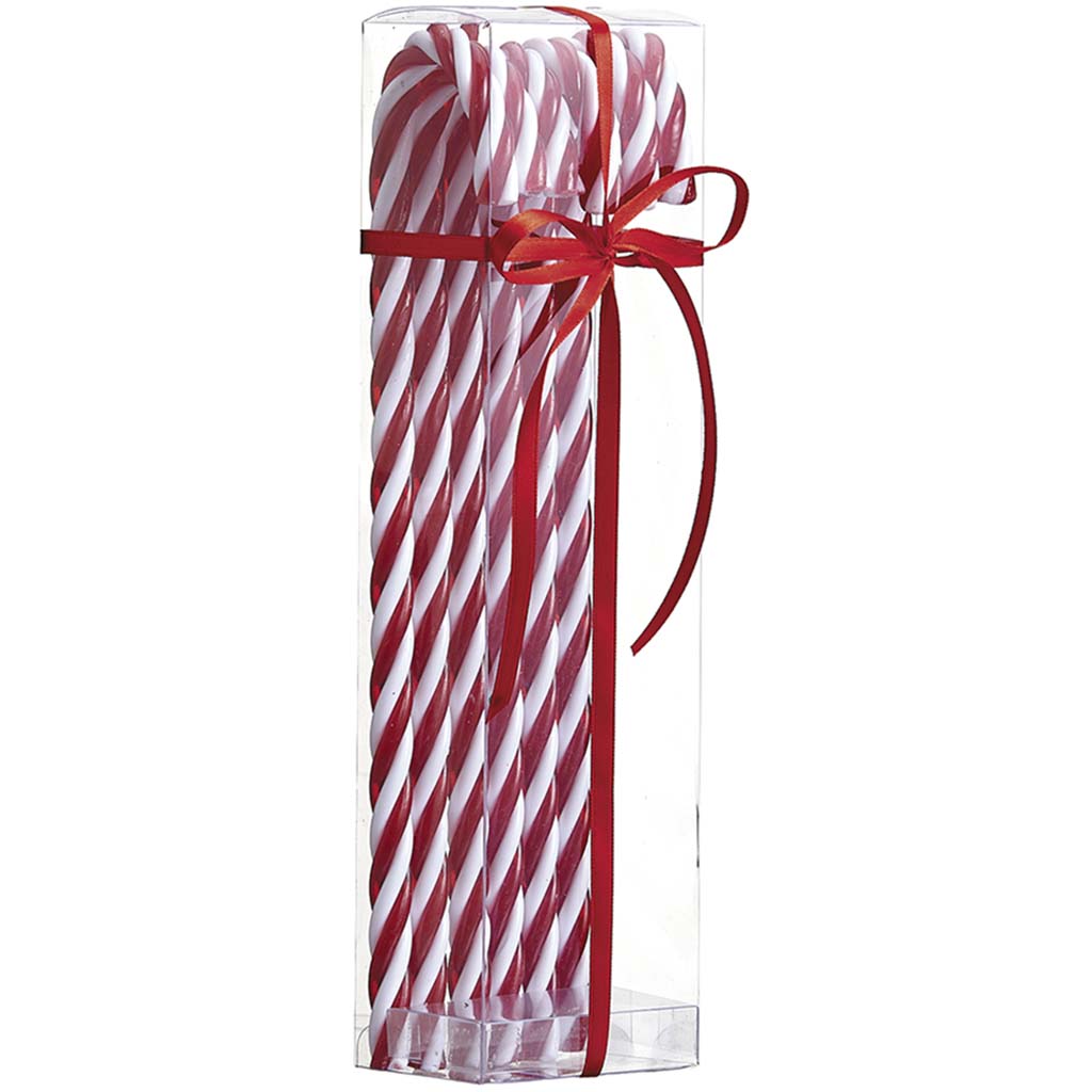 Candy Cane Acetate Box 6pc, 11in