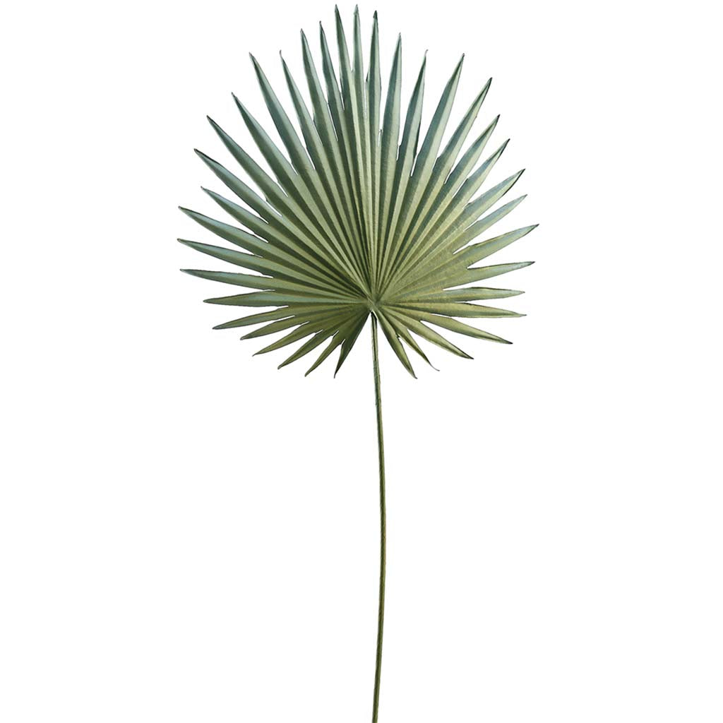 Fan Palm Spray 30in Green Gray