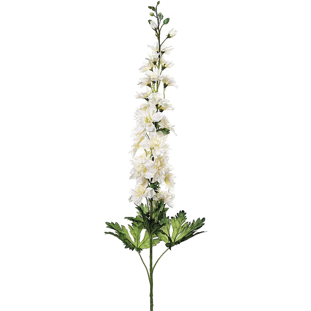 Delphinium Spray 32in Cream