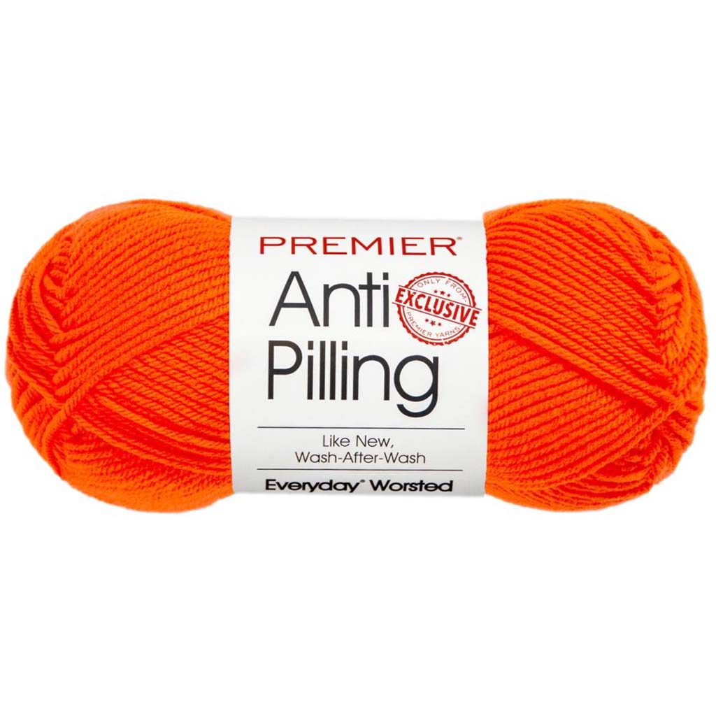 Anti-Pilling Everyday Worsted Solid Yarn, Pumpkin