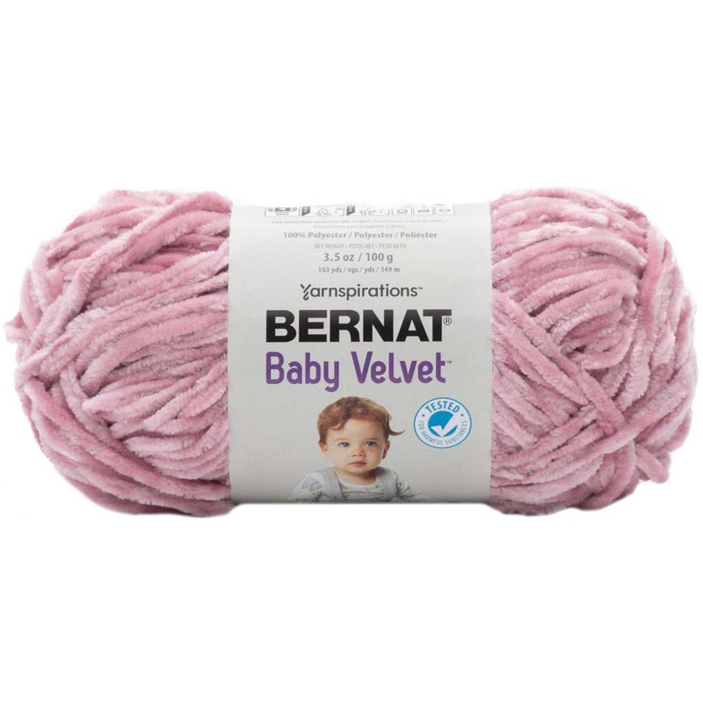 Bernat Baby Velvet Yarn, Pink Mist