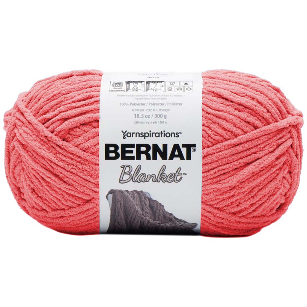 Bernat Blanket Big Ball Yarn, Clay Rose