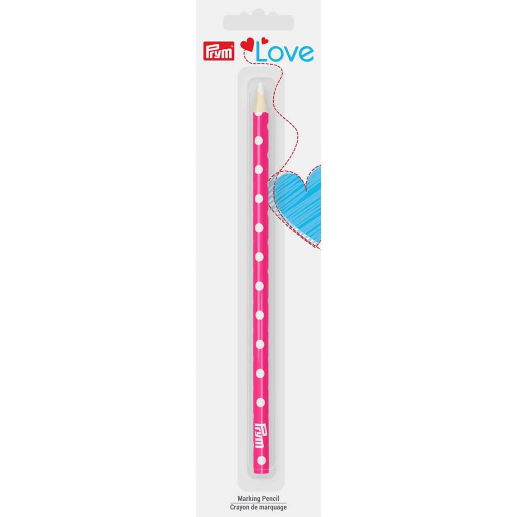 Fabric Marking Pencil Water-Soluble Pink White