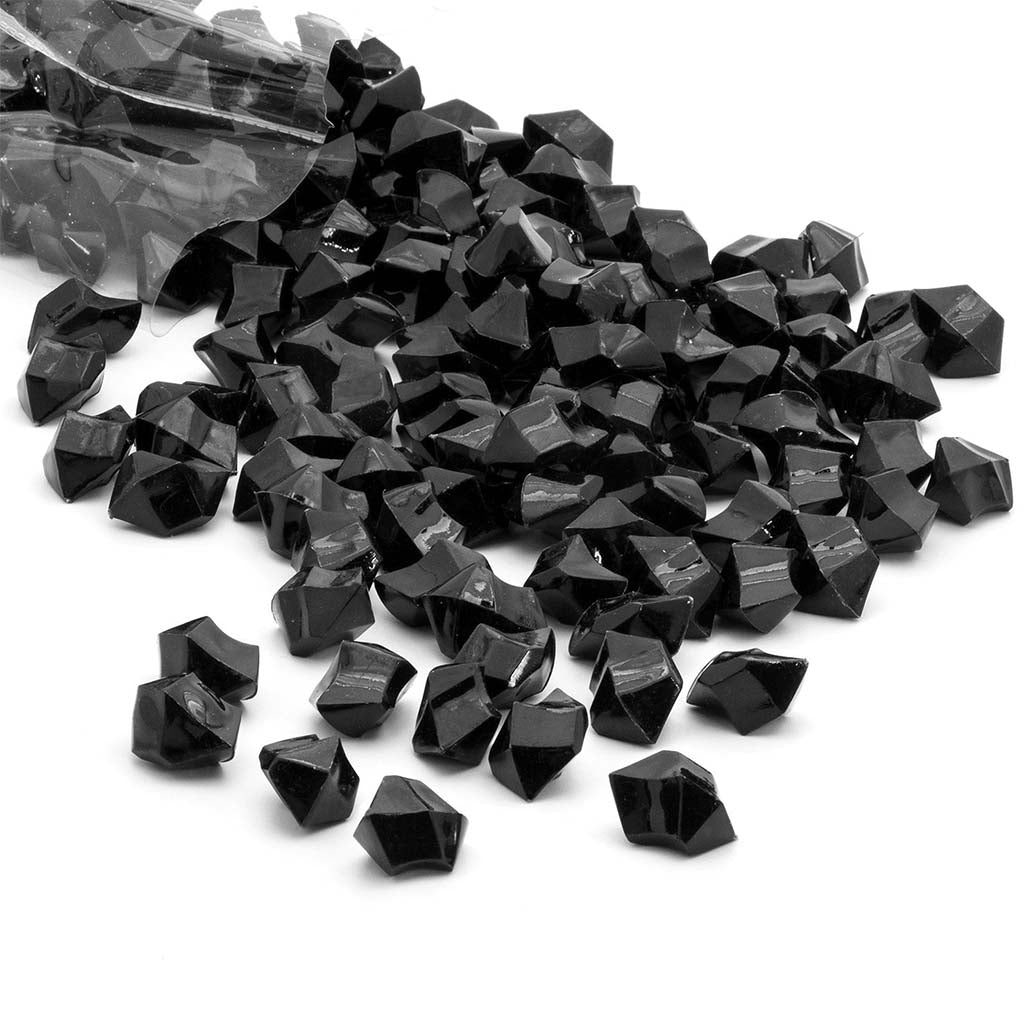 Acrylic Crystal Rock Fillers, Black