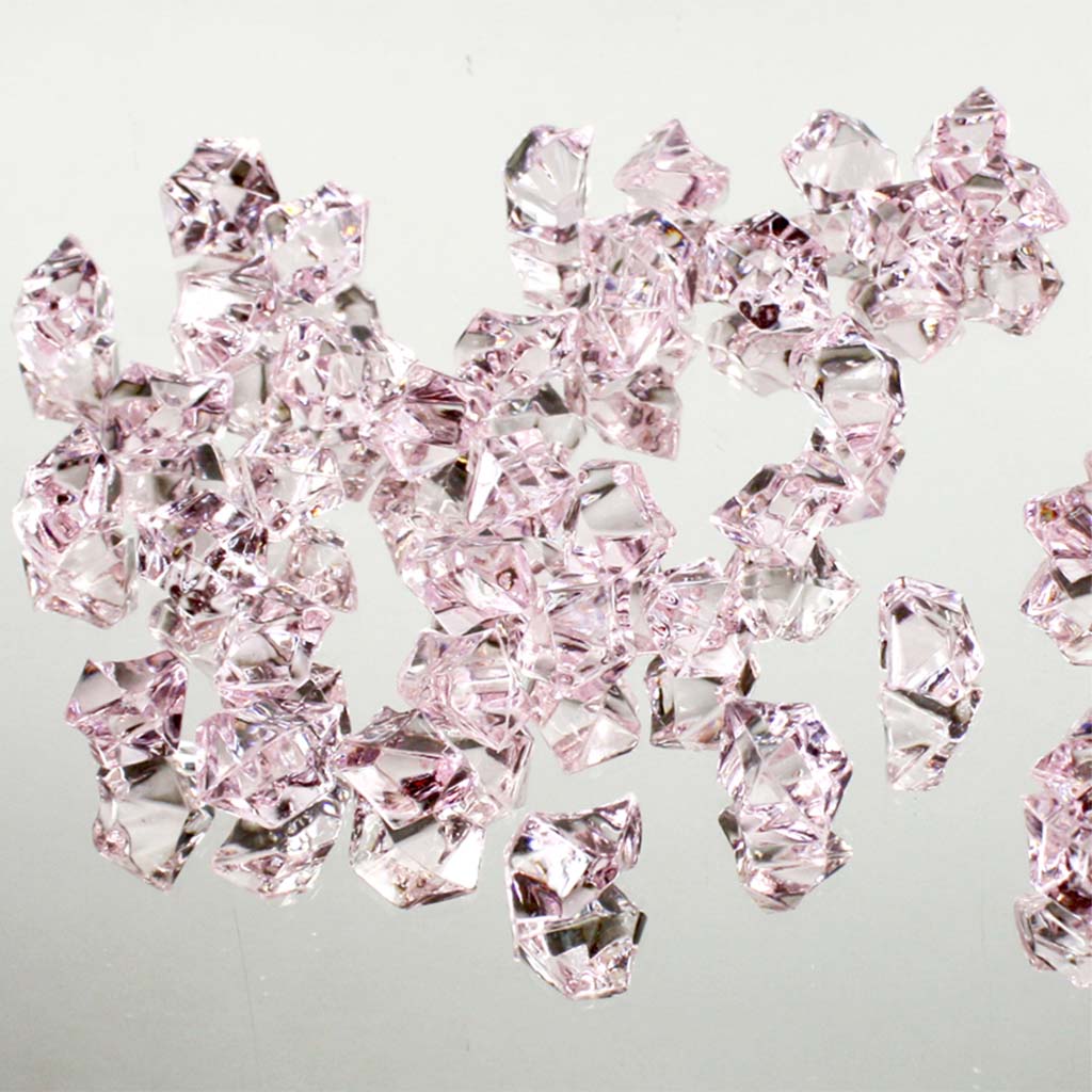 Acrylic Crystal Rock Fillers, Light Pink