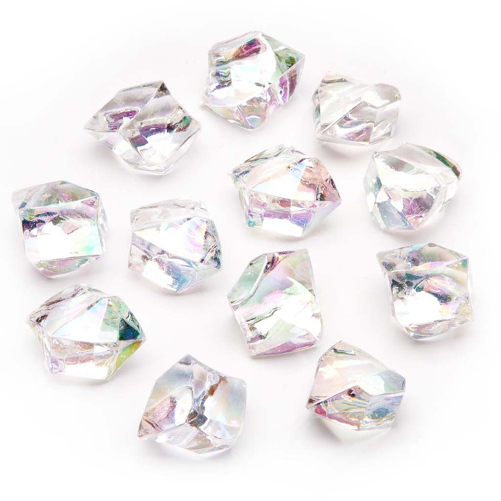 Acrylic Crystal Rock Fillers, Rainbow ''Iridescent''.