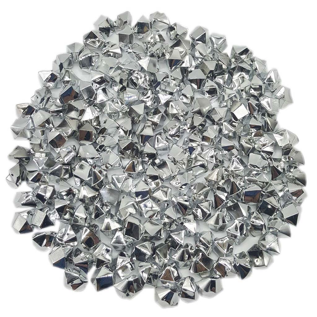 Acrylic Crystal Rock Fillers, Silver