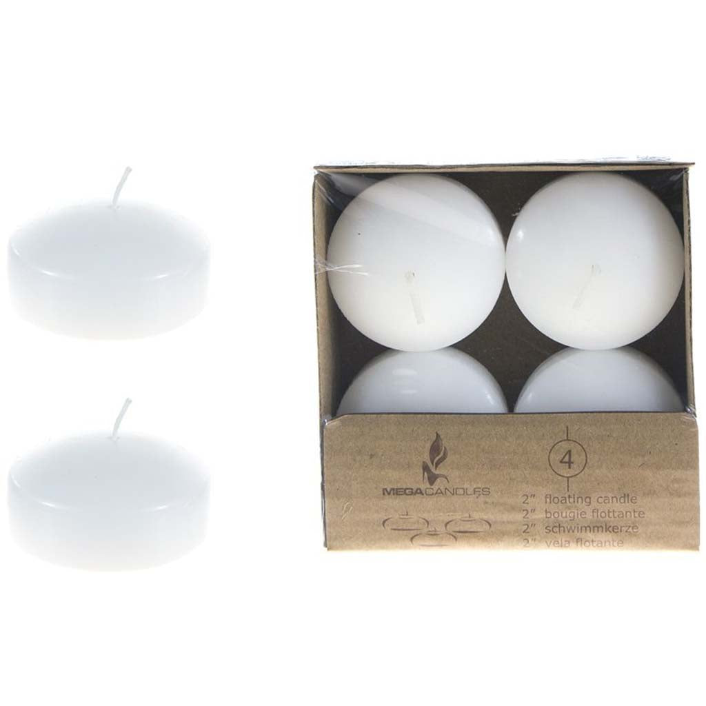 Floating Candles White, 2in