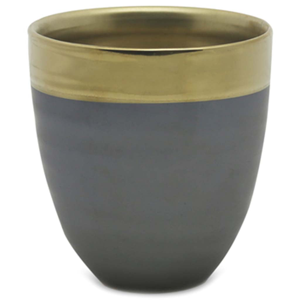 Small Khnum Vase with Gold Rim, 4.3in