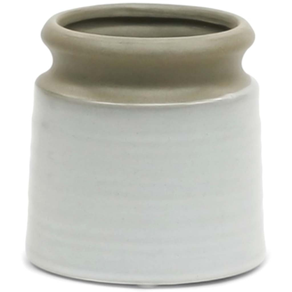 Two Toned Tapered Honey Pot Vase, 5.5in