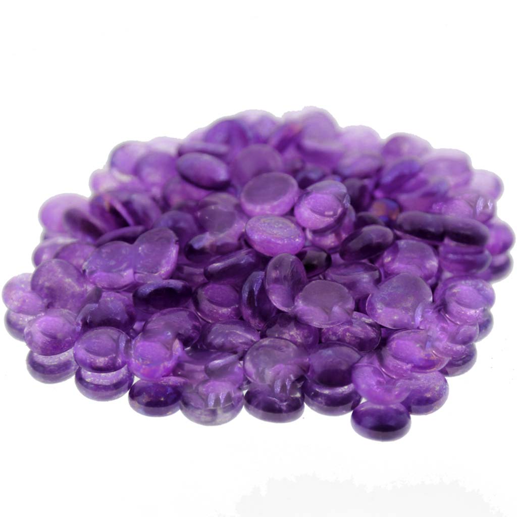 Decorative Flat Glass Marble Vase Filler Purple, 2lb