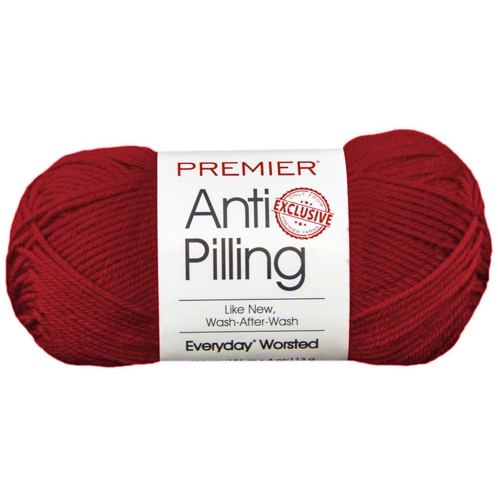 Anti-Pilling Everyday Worsted Solid Yarn, Rosewood