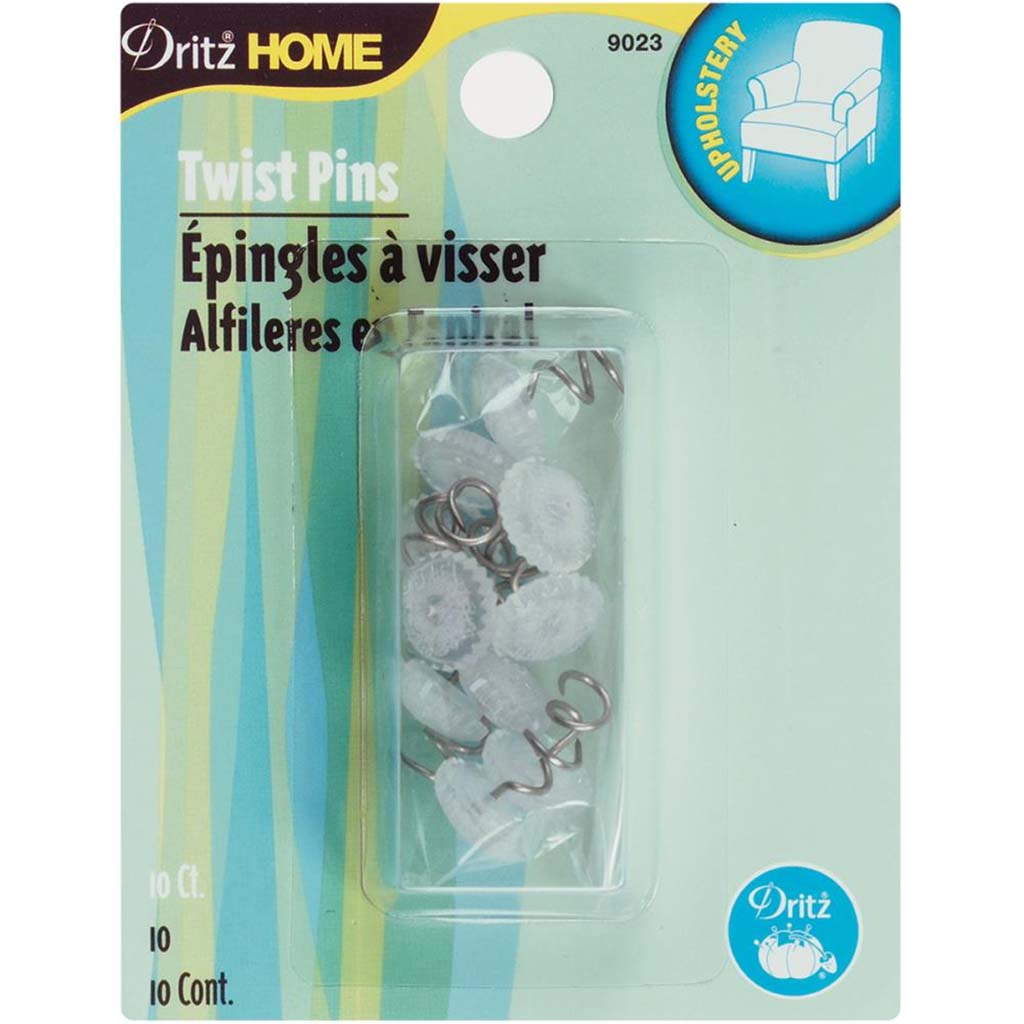 Upholstery Twist Pins 12mm 10Pkg