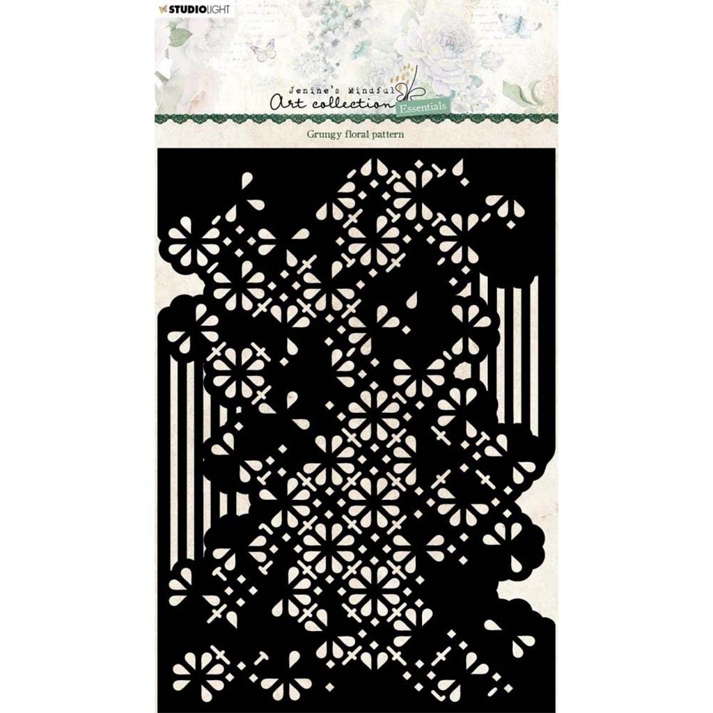 Essentials Stencil Nr.79, 5.82in x 8.25in, Floral Pattern